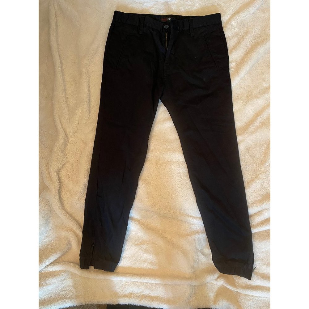 GUESS JOGGER PANTS BLACK JOGGERS 32